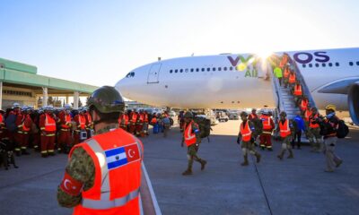 Equipos USAR de El Salvador llegan a Turquía para apoyar con labores de búsqueda y rescate