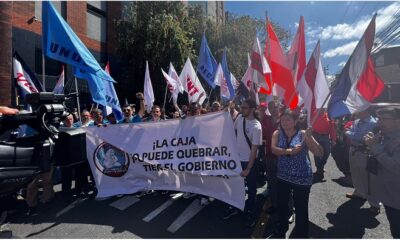 Sindicatos de Costa Rica se manifestaron en favor del seguro social