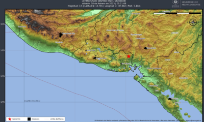 Autoridades de El Salvador registraron un sismo la mañana de este sábado