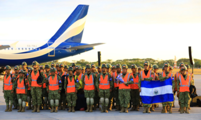 Salvadoran heroes who provided aid in Turkey return home