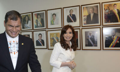 L'ancien président équatorien réitère son soutien à la vice-présidente argentine