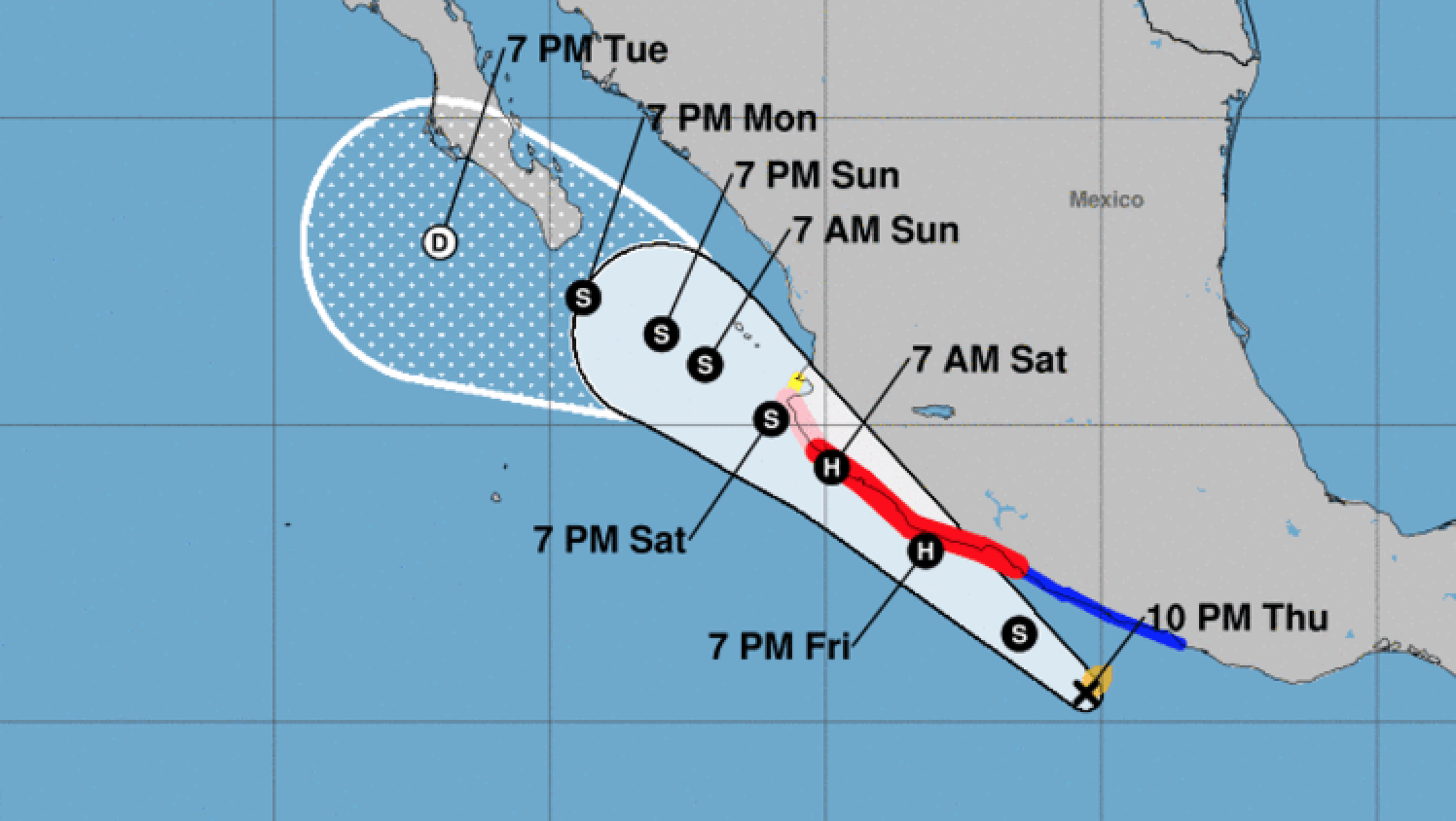 Tropical Storm Beatriz gains strength in the Mexican Pacific