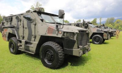 Entregan 11 vehículos blindados a la Fuerza Armada para el combate a las pandillas