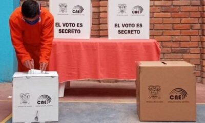 Electoral day in Ecuador progresses with prisoners in jail