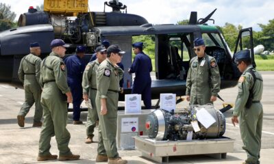 Les États-Unis livrent deux moteurs d'hélicoptères à l'armée de l'air salvadorienne