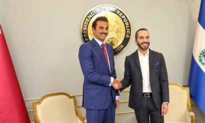 Emir of Qatar meets with President Nayib Bukele