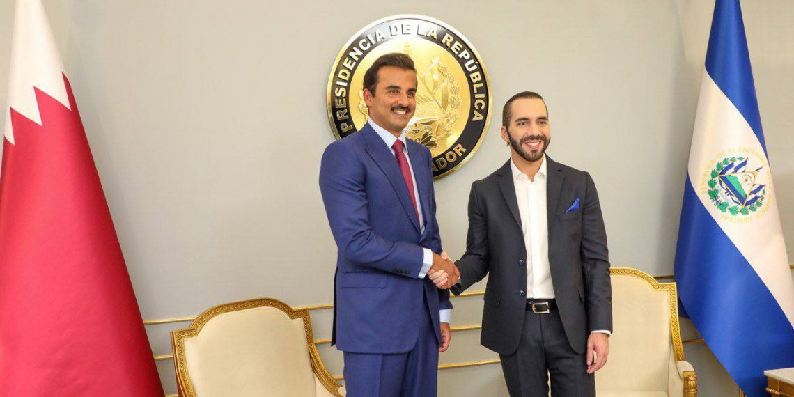 Emir of Qatar meets with President Nayib Bukele