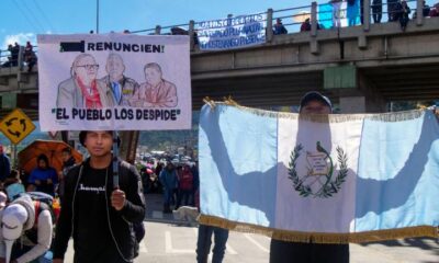 Protestas en Guatemala bloquean avenida Petapa exigiendo renuncias en el sistema judicial