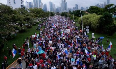 Panamanian police repress march against mining exploitation