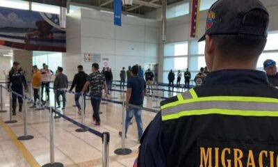 Repatriated Venezuelan nationals arrive in Venezuela from the U.S.