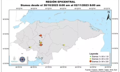 Ocho sismos sacuden el centro de Honduras en tres días: Enjambre sísmico preocupa a las autoridades