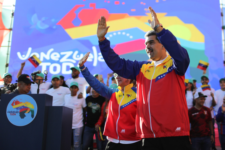 Le président Maduro dirige la cérémonie de clôture de la campagne Venezuela Toda